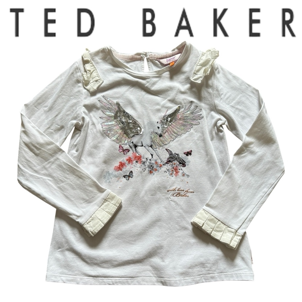 Ted Baker Kids White Long Sleeve Shirt 9/10yrs